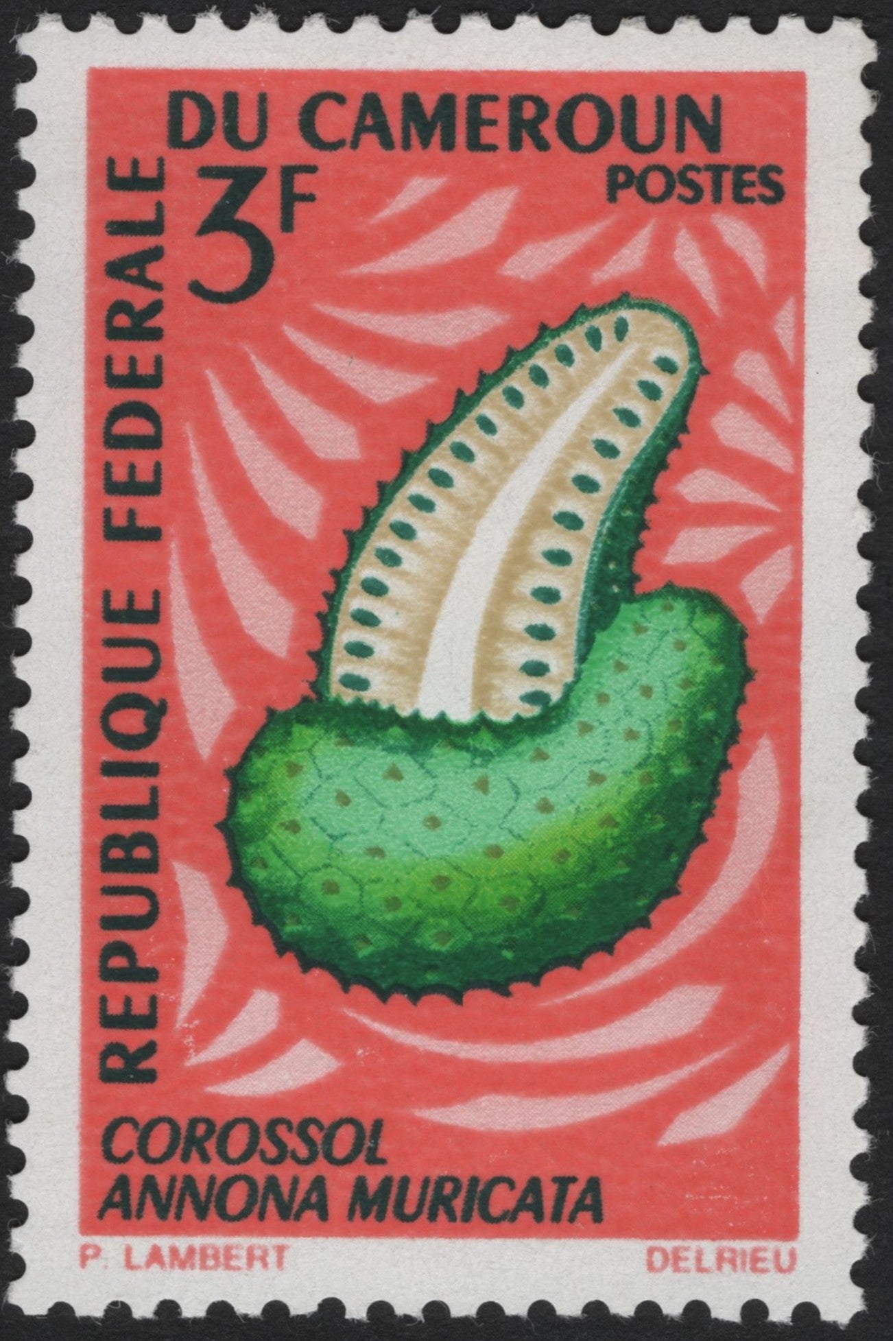 SCG4033 - Cameroon 1960s – Corossol (Annona muricata) 3F