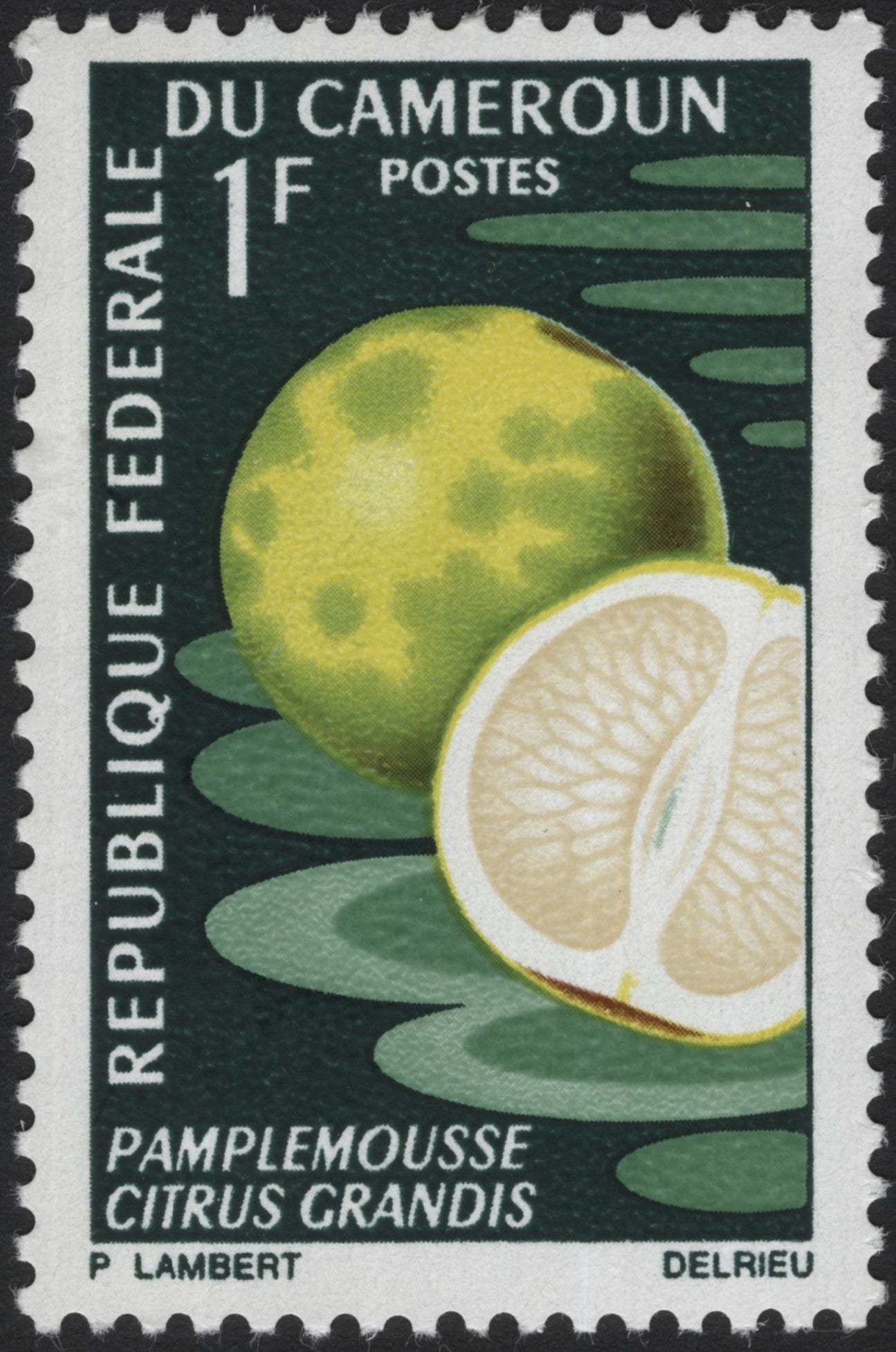 SCG4010 - Cameroon 1F Grapefruit Stamp (Citrus Grandis)