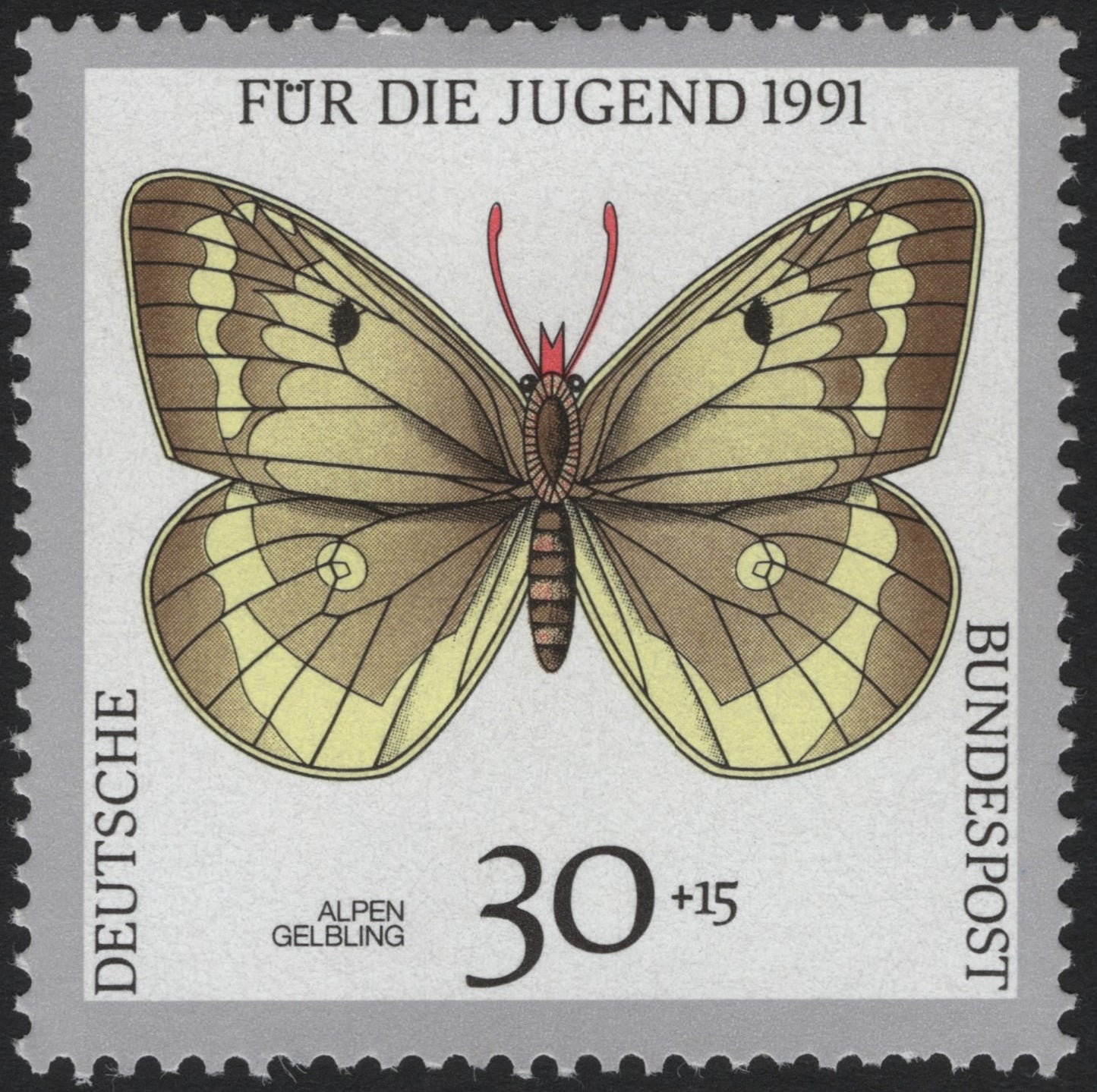 SCG4118 - Germany 1991 – Alpine Brassy Ringlet (Alpengelbling)