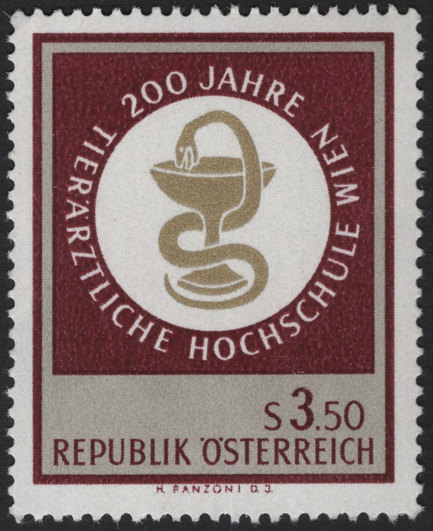 SCG4138 - Austria 1975 – 200 Years of the Veterinary University of Vienna