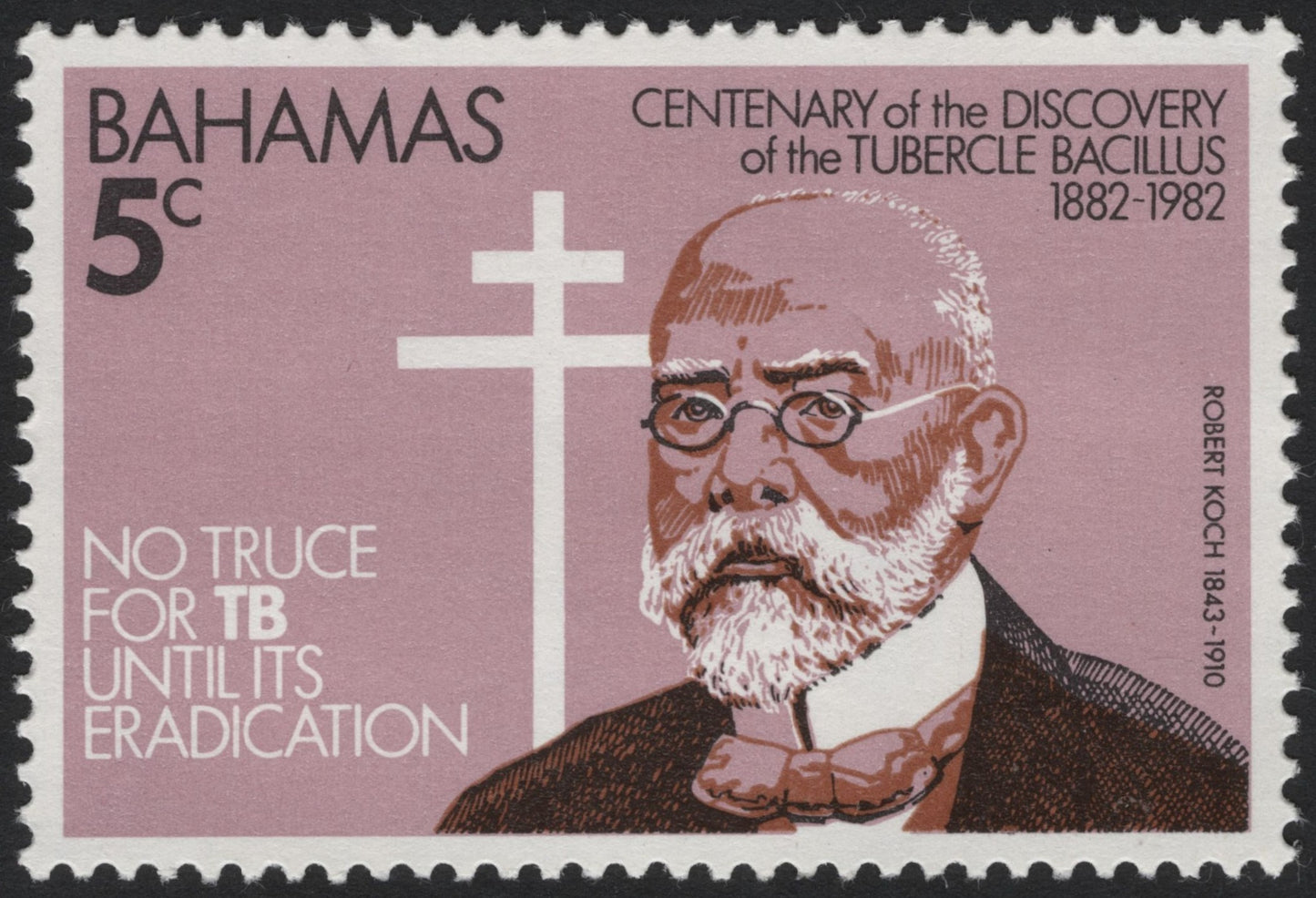 SCG4163 - Bahamas 1982 – Centenary of the Discovery of the Tubercle Bacillus (Robert Koch)