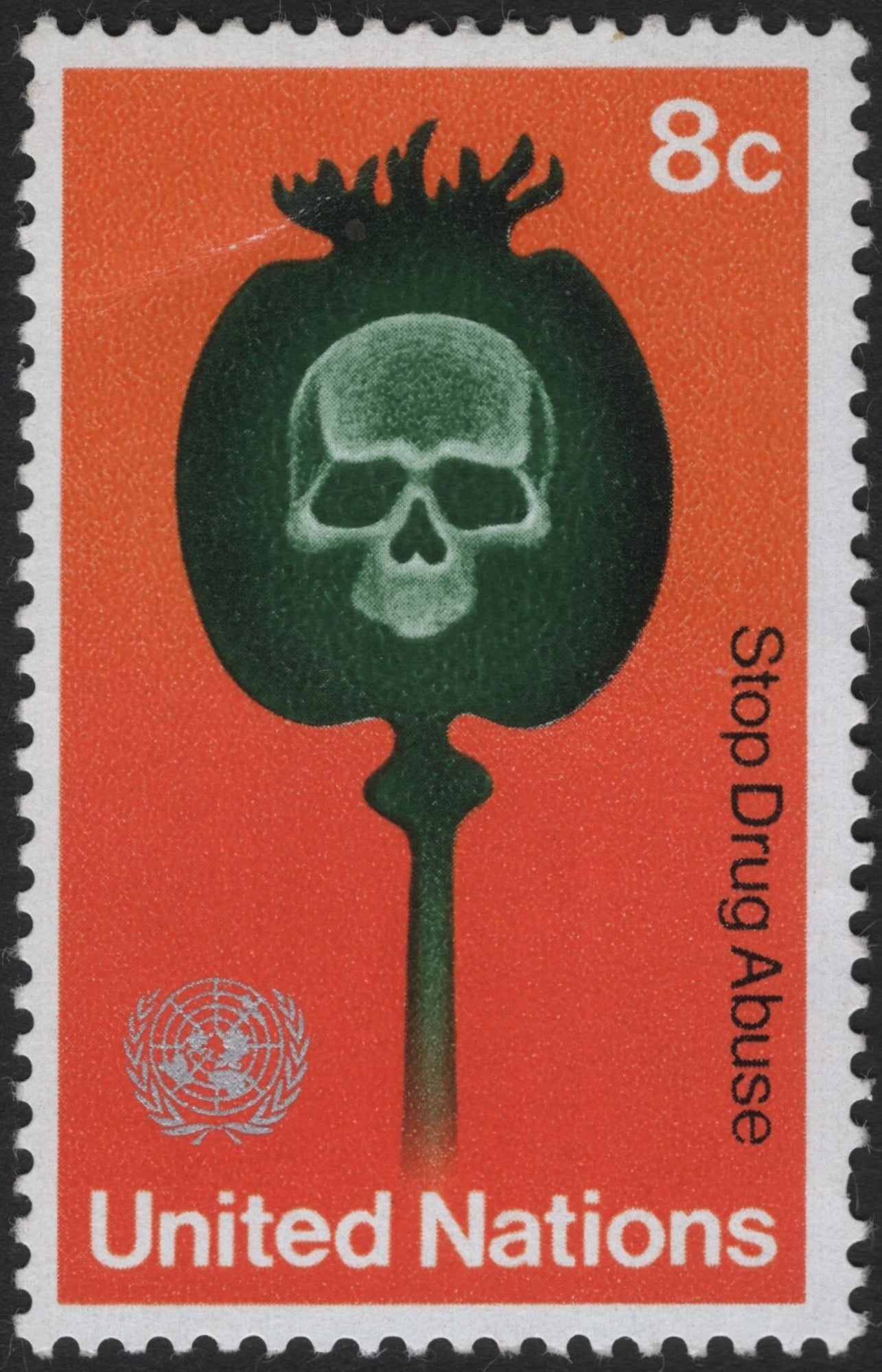 SCG4153 - United Nations 1971 – Stop Drug Abuse Issue (8¢)