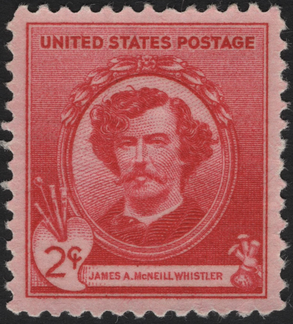 SCG4178 - United States 1934 – James A. McNeill Whistler 2¢ Red Stamp