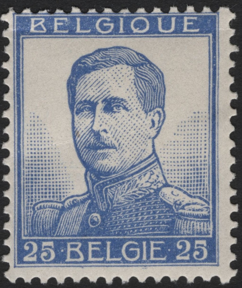 SCG4184 - Belgium – 25c Blue King Albert I Definitive (1920s)