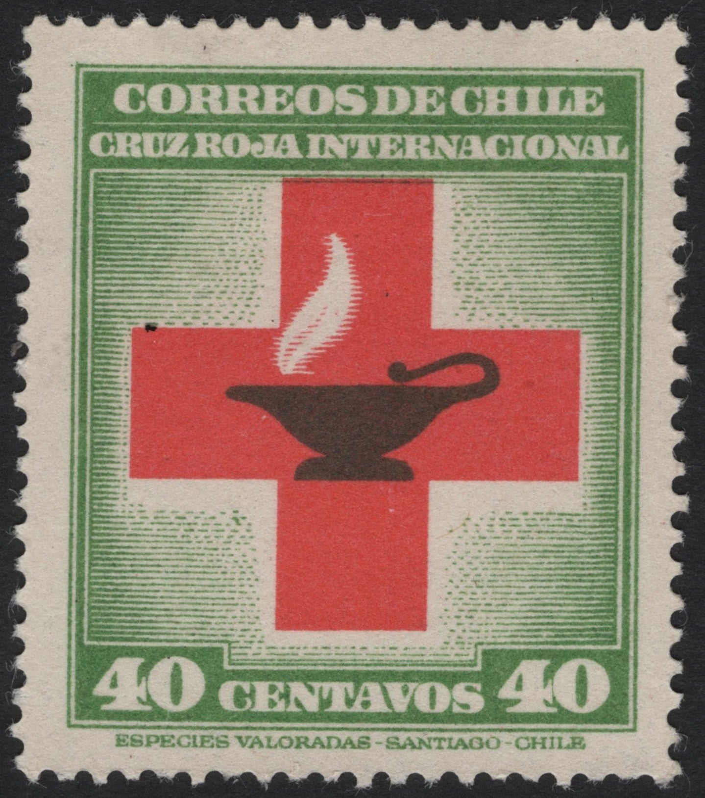 SCG4268 - Chile 1939 – International Red Cross 40 Centavos