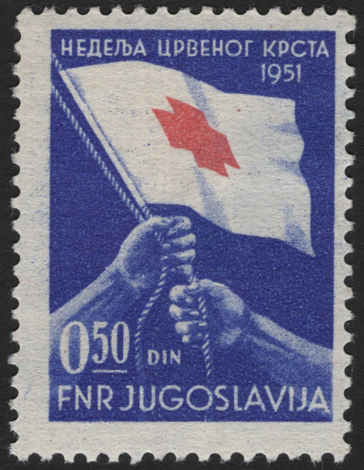 SCG4279 - Yugoslavia 1951 – Red Cross Week, 0.50 Dinar