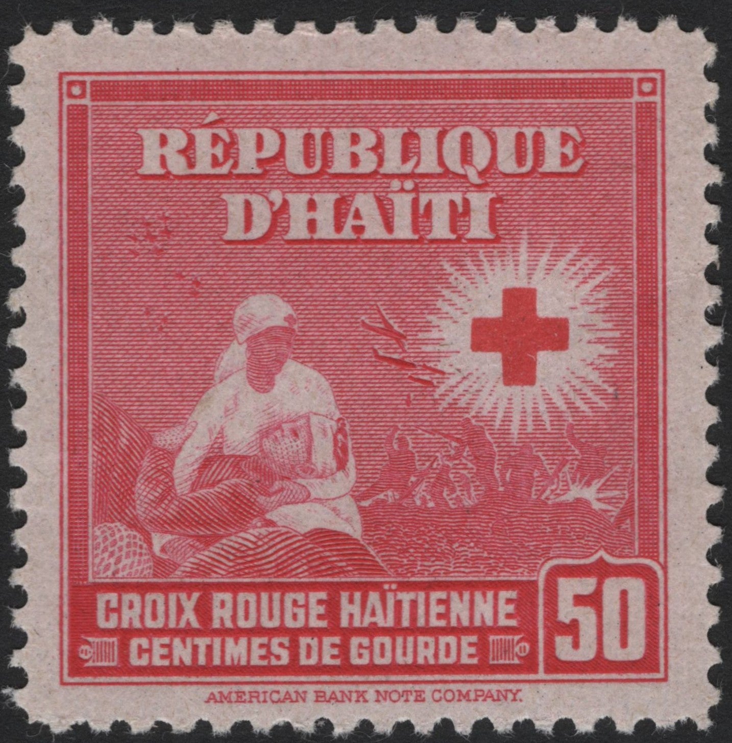 SCG4291 - Haiti 1949 – Red Cross Issue, 50 Centimes