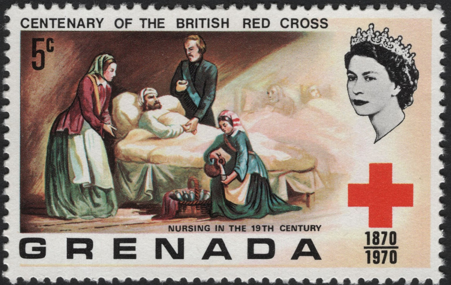 SCG4302 -Grenada 1970 – Centenary of the British Red Cross, 5c