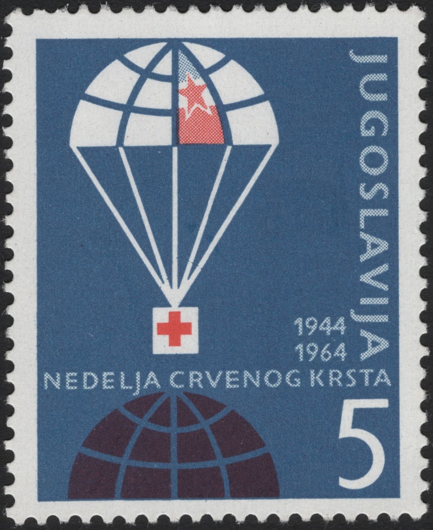 SCG4266 - Yugoslavia 1964 – Red Cross Week (20th Anniversary)