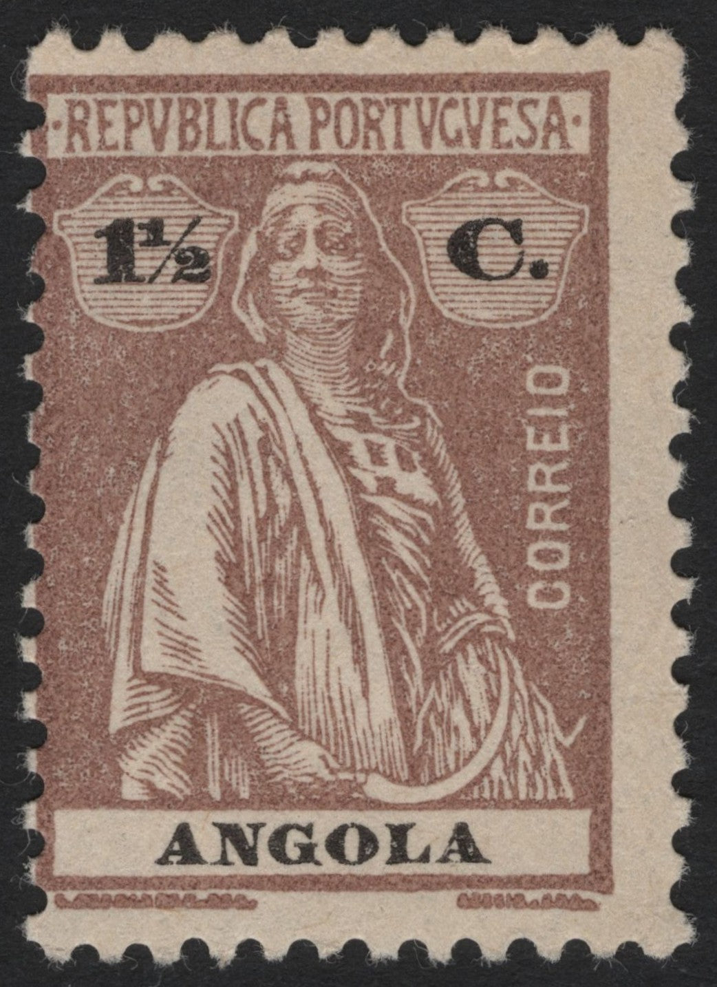 SCG4338 - Angola 1914 – 1½ Centavos Overprint on Ceres Issue