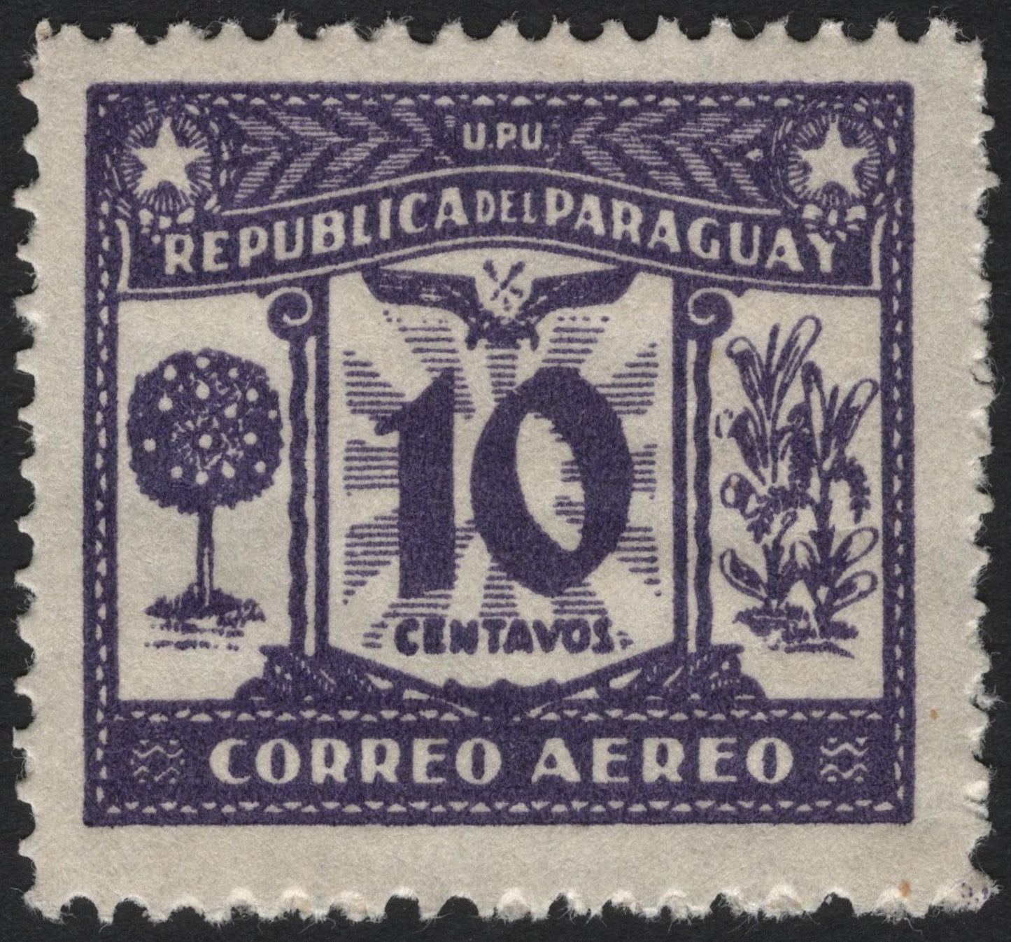 SCG4327 - Paraguay 1940s Airmail – 10 Centavos