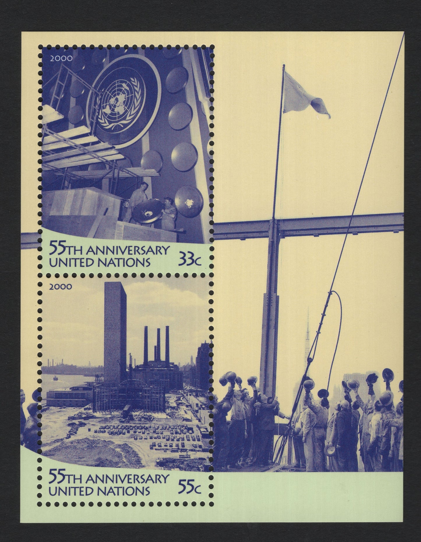 SCG4739 - United States 2000 – 55th Anniversary of the United Nations Miniature Sheet