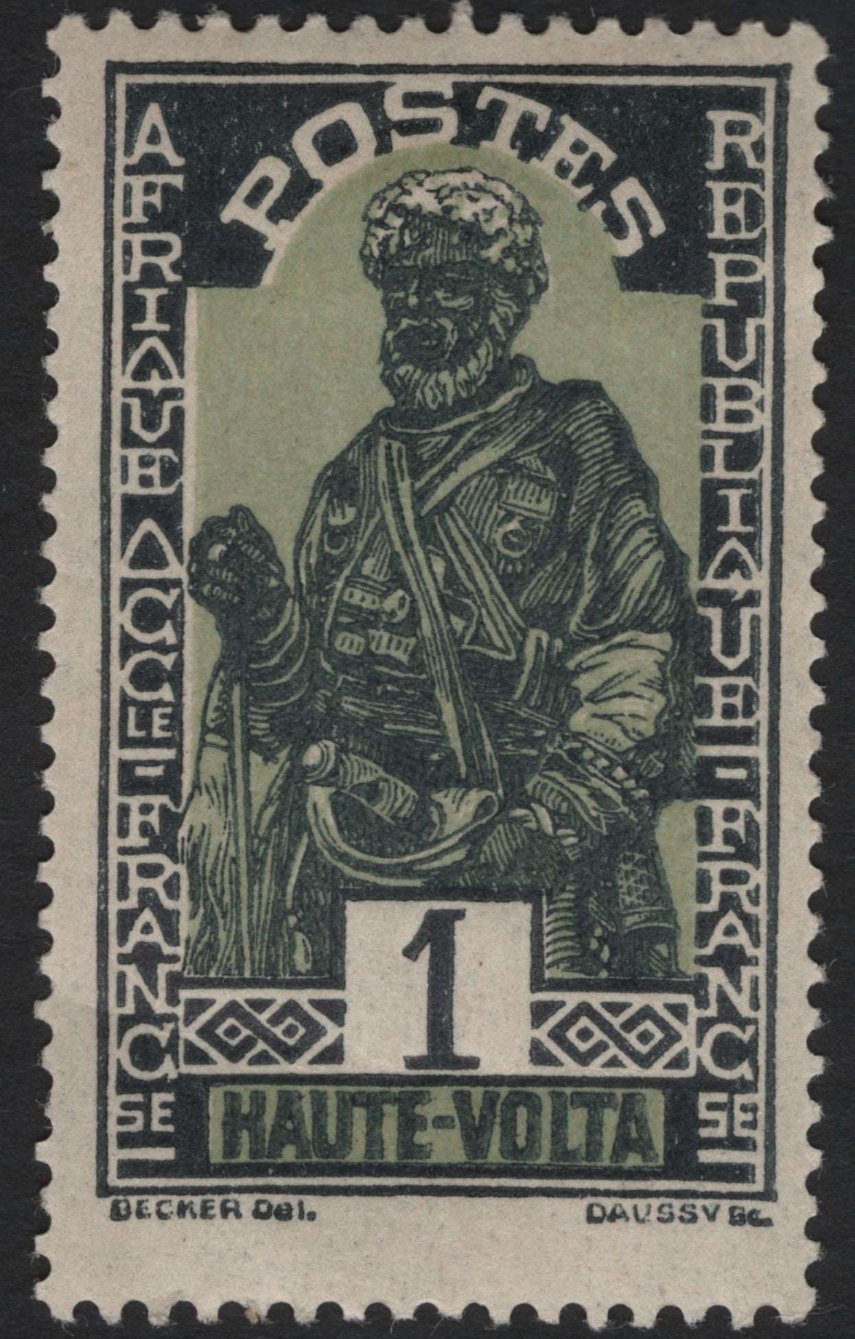 SCG4400 - Haute-Volta 1 Franc Colonial Issue