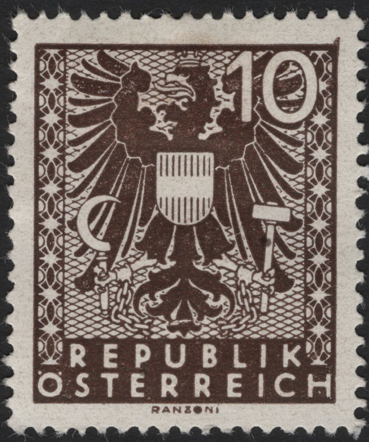 SCG4405 - Austria 10 Groschen – Coat of Arms Definitive