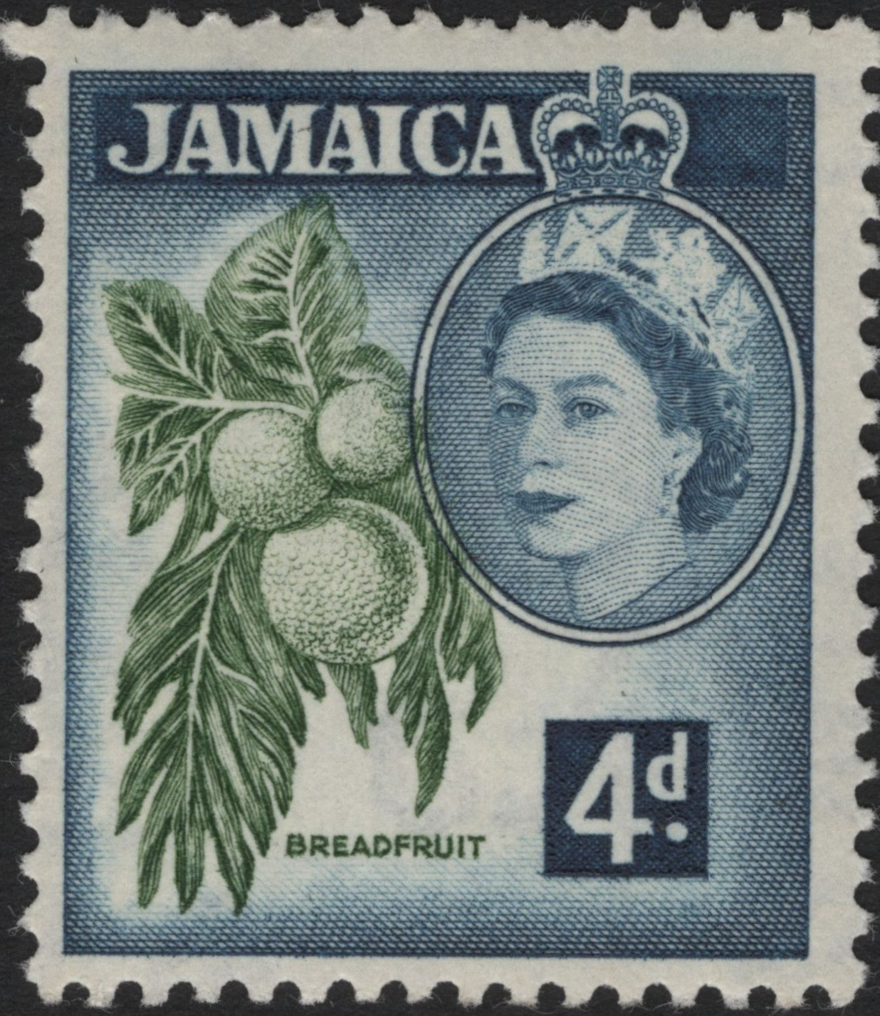 SCG4390 - Jamaica – Queen Elizabeth II Definitives (Ackee & Breadfruit, 1956–1958)