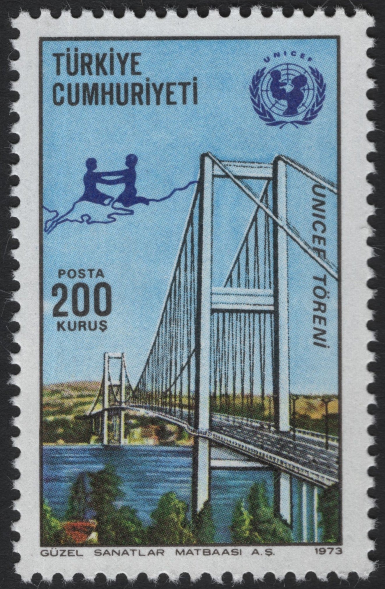 SCG4430 - Turkey 1973 – UNICEF Ceremony, Bosphorus Bridge