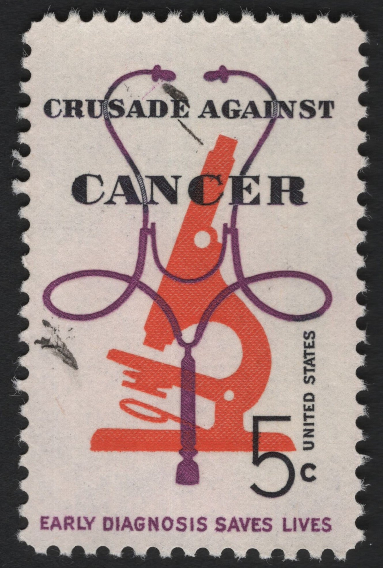 SCG4421 - United States 1965 – Crusade Against Cancer 5¢ Stamp
