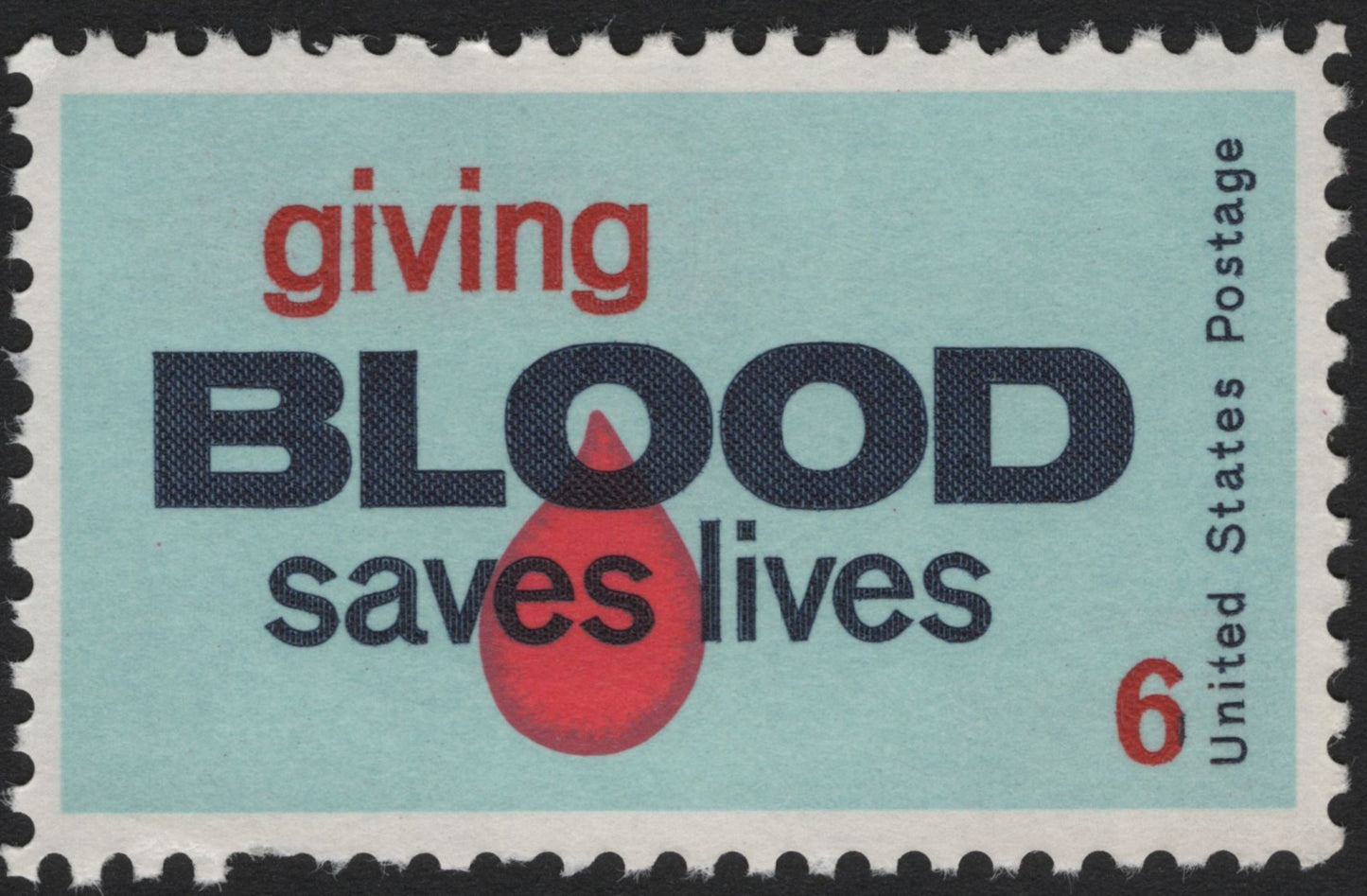SCG4422 - United States 1965 – “Giving Blood Saves Lives” (6¢)