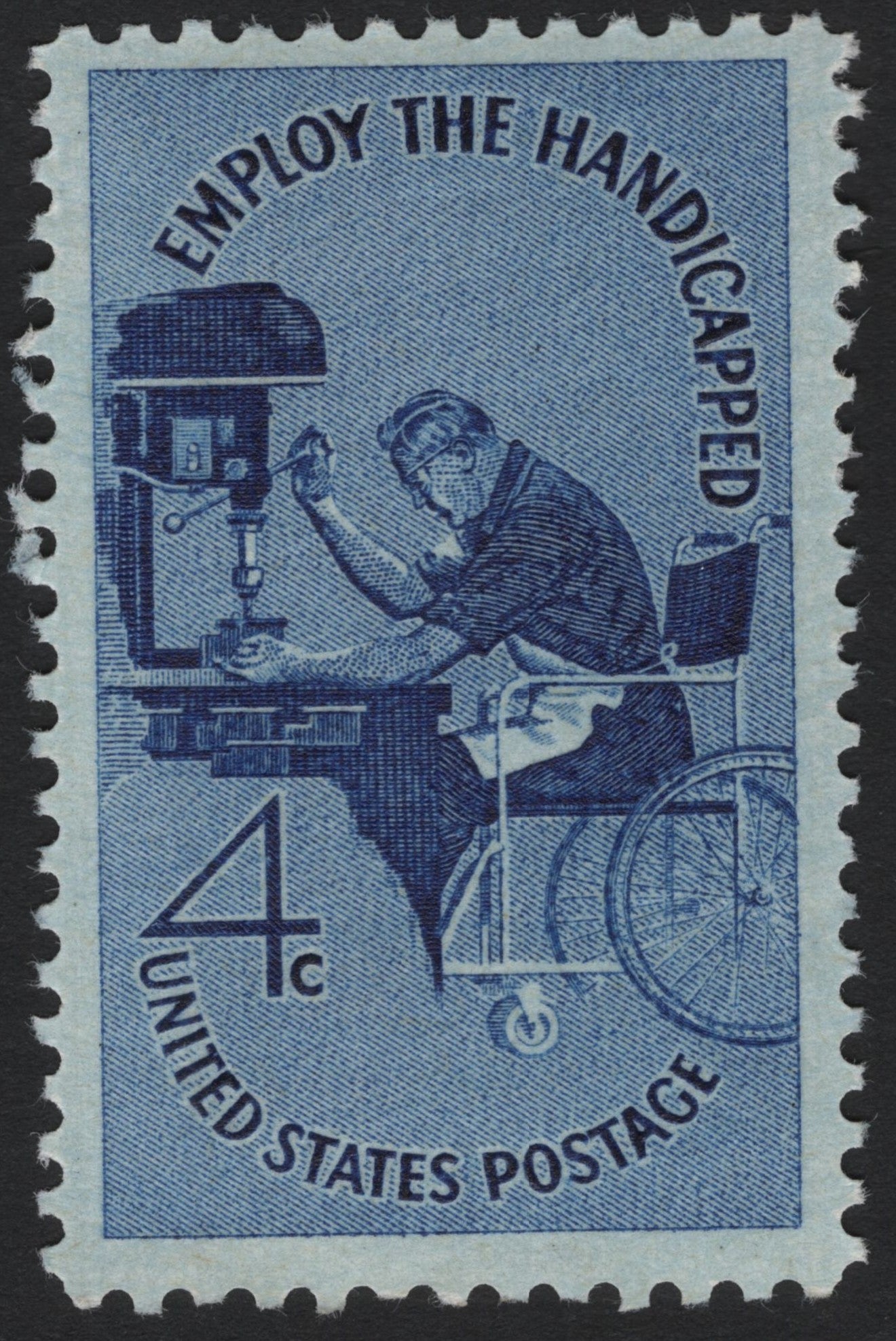 SCG4443 - United States 1960 “Employ the Handicapped” Stamp