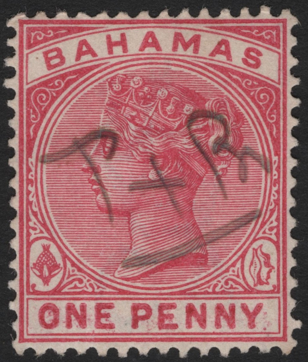 SCG4487 - Bahamas – Queen Victoria 1d Carmine (1884 Issue)