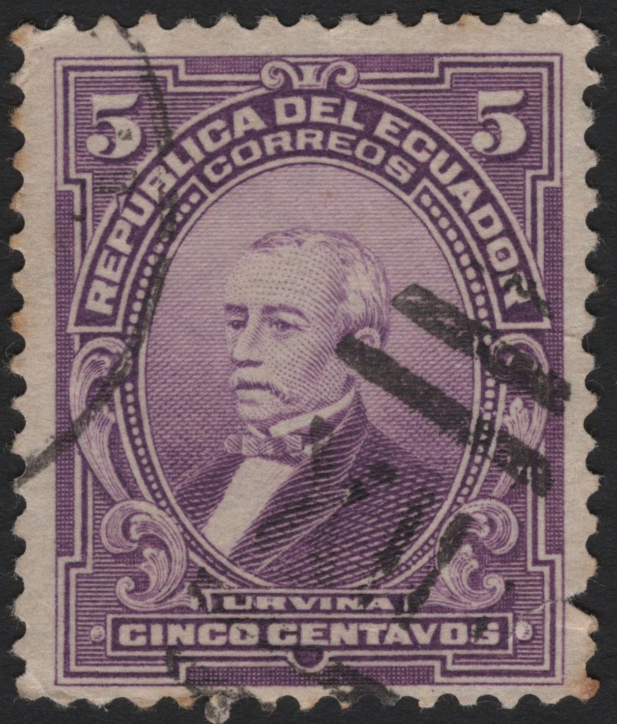 SCG4467 - Ecuador 5 Centavos – Urbina Issue (Early 1900s)