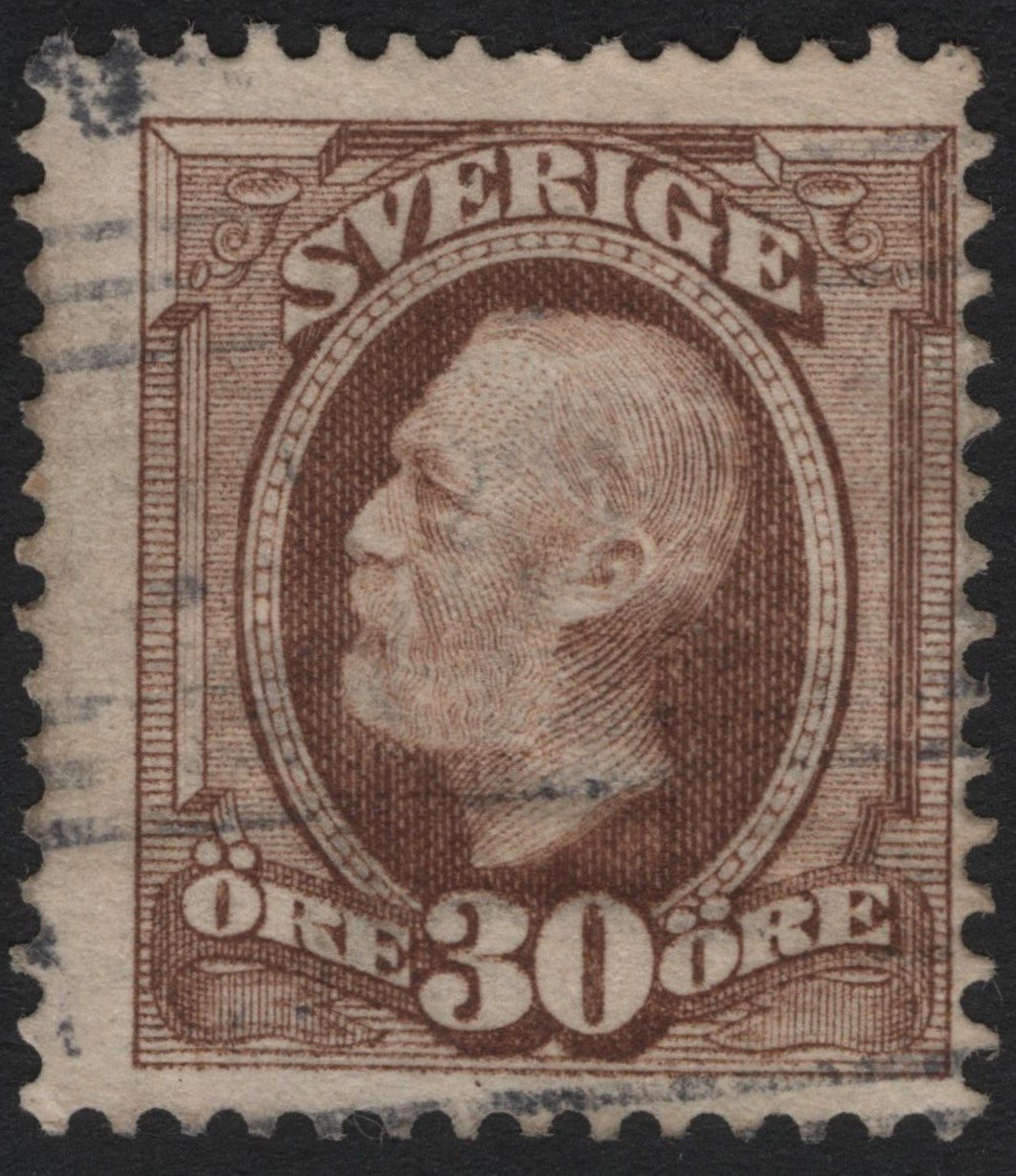SCG4494 - Sweden 30 Öre King Gustaf V Brown (1910s–1920s)