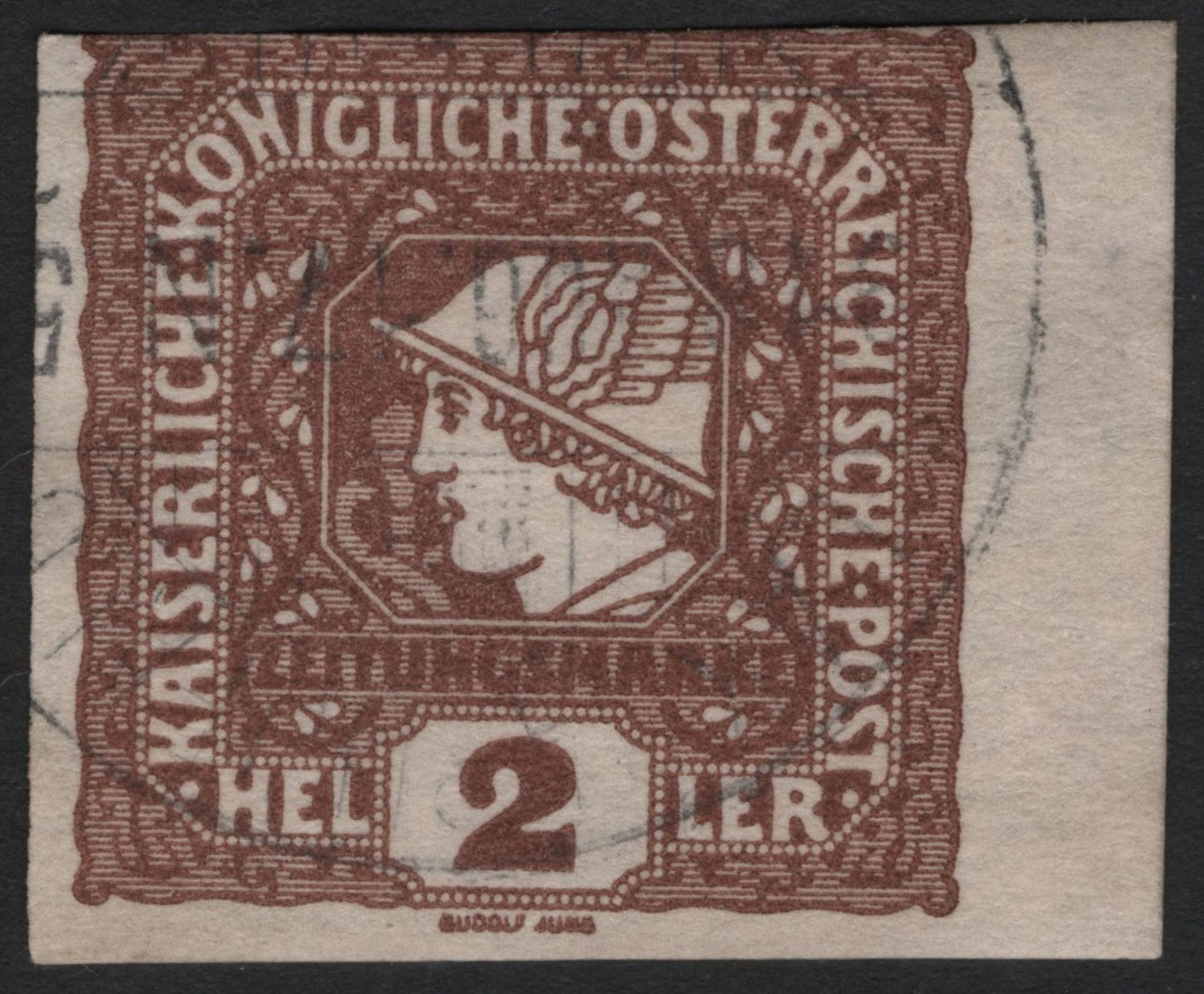 SCG4518 - Austria 1916 – 2 Heller Brown "Helmeted Warrior" Issue