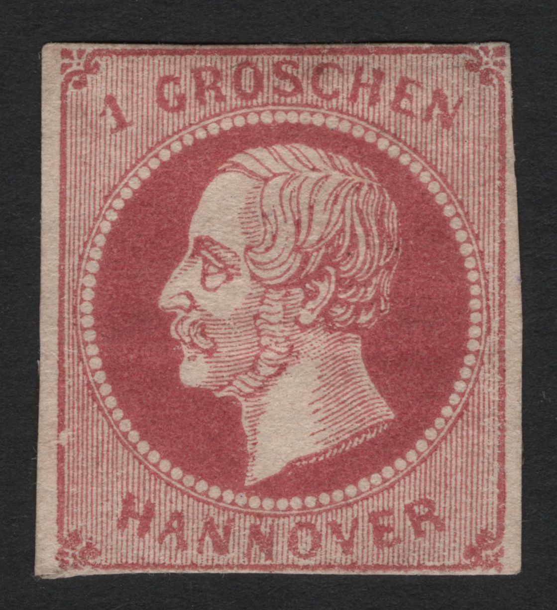 SCG4481 - 1850s Hanover 1 Groschen Red – King George V of Hanover
