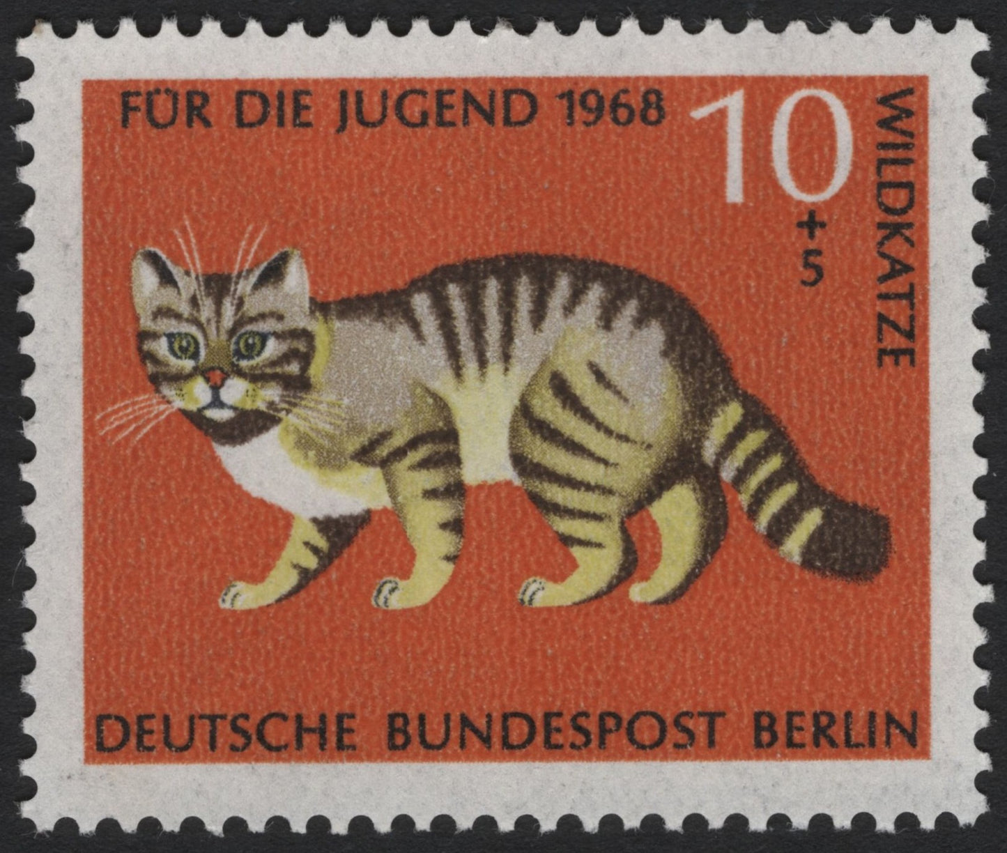 SCG4621 - Germany (Berlin) 1968 – Wildcat "Für die Jugend" Semi-Postal Stamp