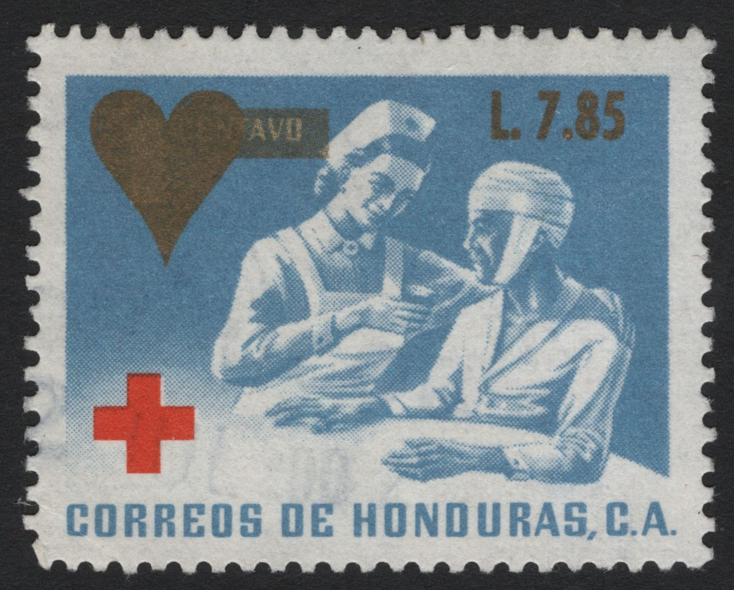 SCG4728 - Honduras Red Cross Commemorative – Nurse and Patient (L. 7.85, 20th Century)