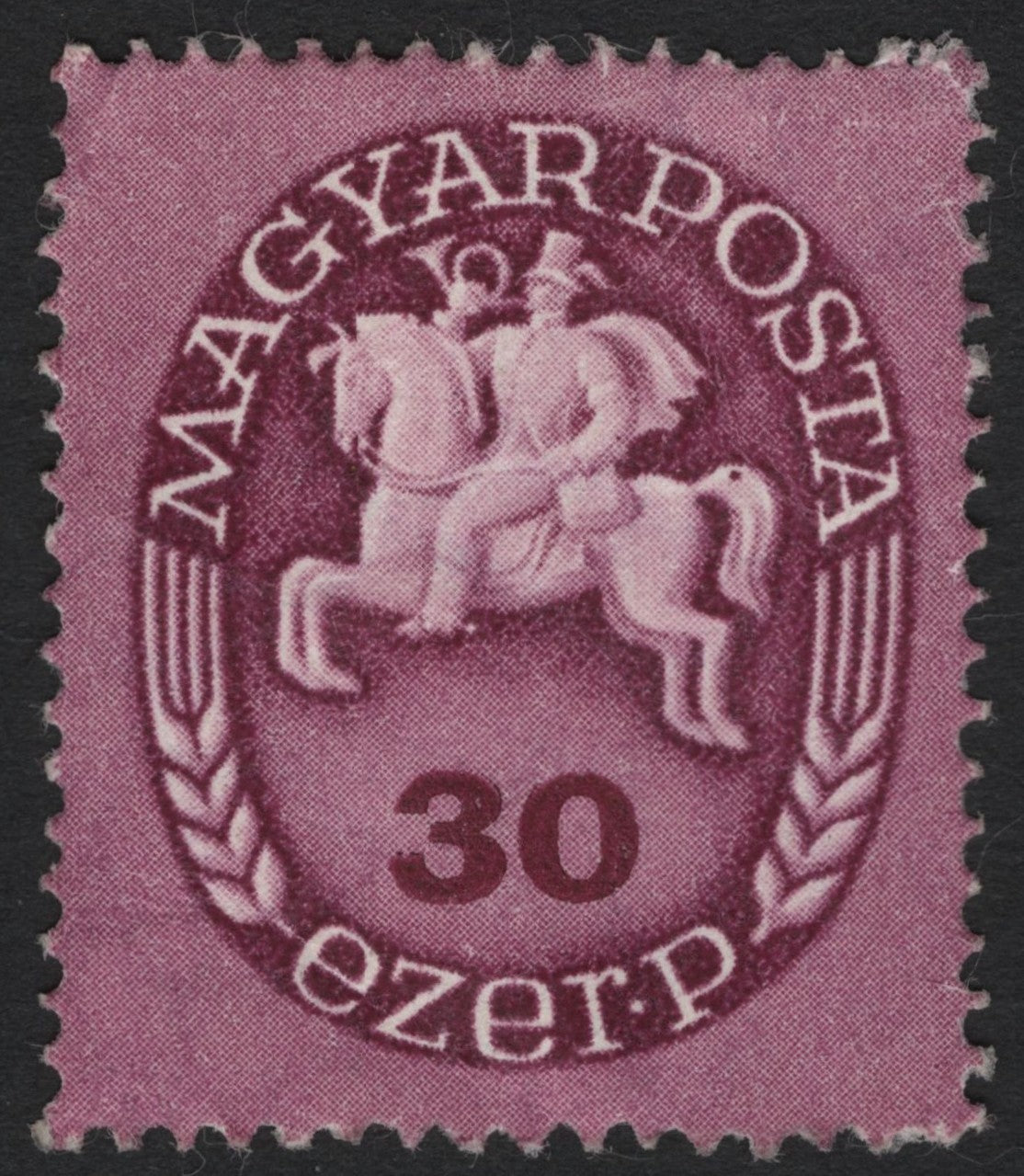 SCG4711 - Hungary 1946 – 30 Ezer Pengő Horseman Stamp
