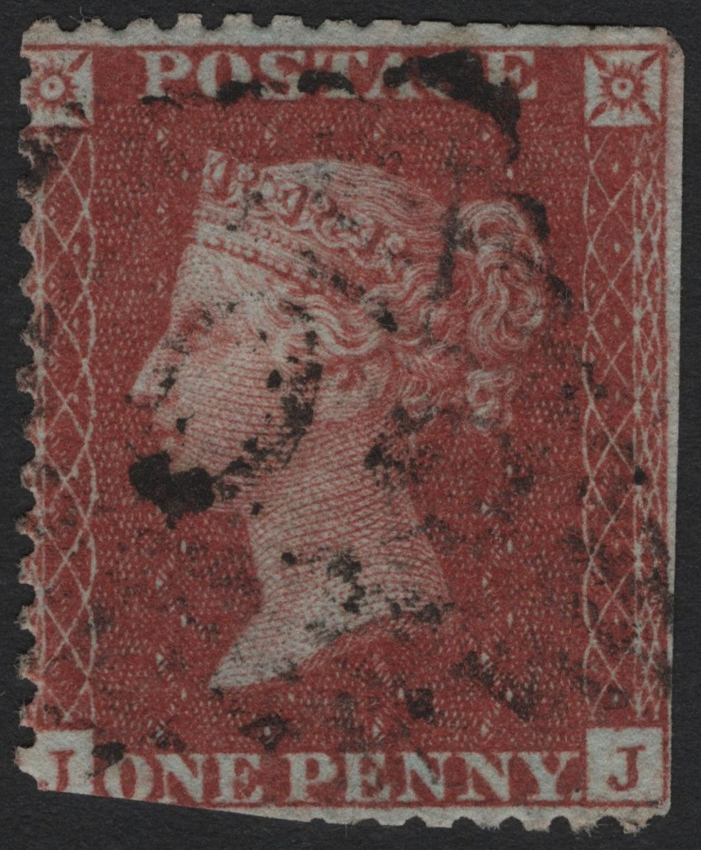 SCG4813 - Great Britain 1841 – Queen Victoria 1d Red (Penny Red) – Plate Lettering “J”