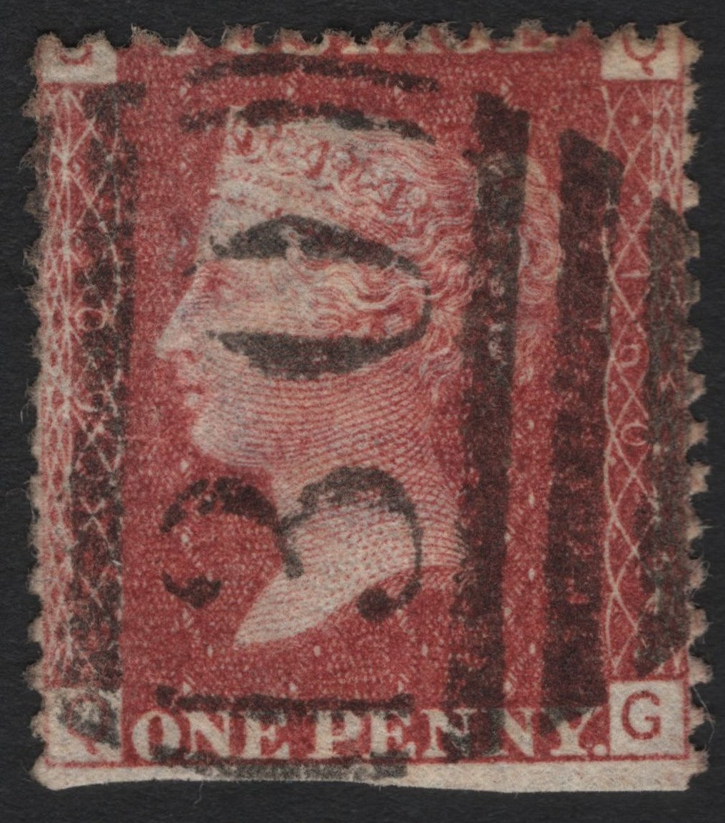 SCG4814 -Great Britain 1858–1879 Queen Victoria 1d Red (Plate Issue) – SG #43–44