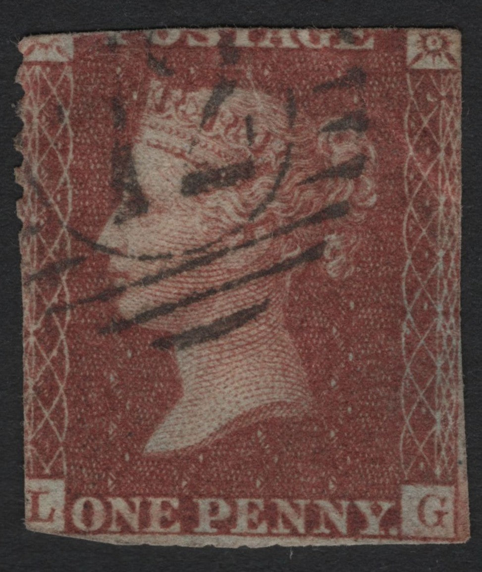 SCG4823 - Great Britain 1841 Penny Red – Plate Position L-G