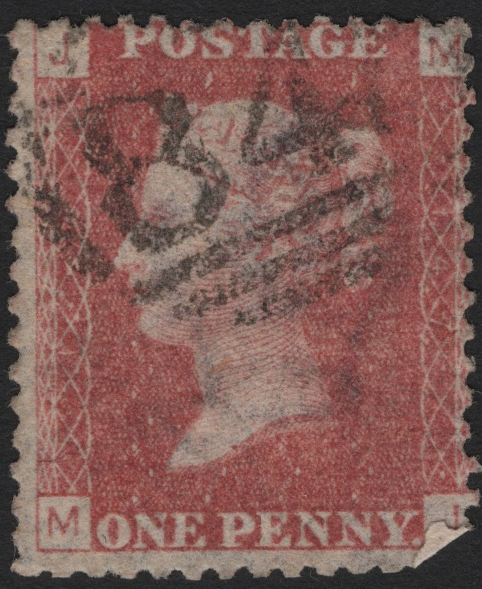 SCG4811 - Great Britain 1841 Queen Victoria "Penny Red" – Plate Position M-J