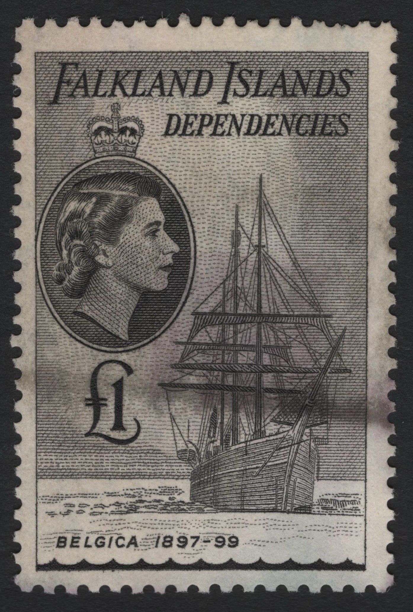 SCG4905 - Falkland Islands Dependencies £1 – Belgica Expedition 1897–99