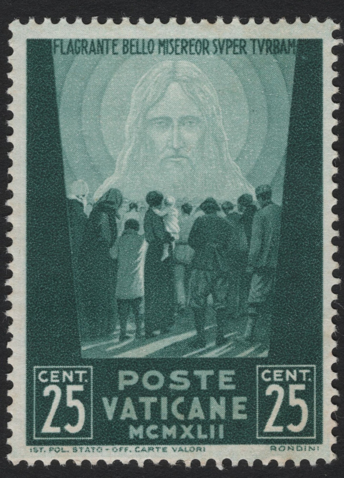 SCG4913 - Vatican City 1942 – Christ with Refugees, 25c