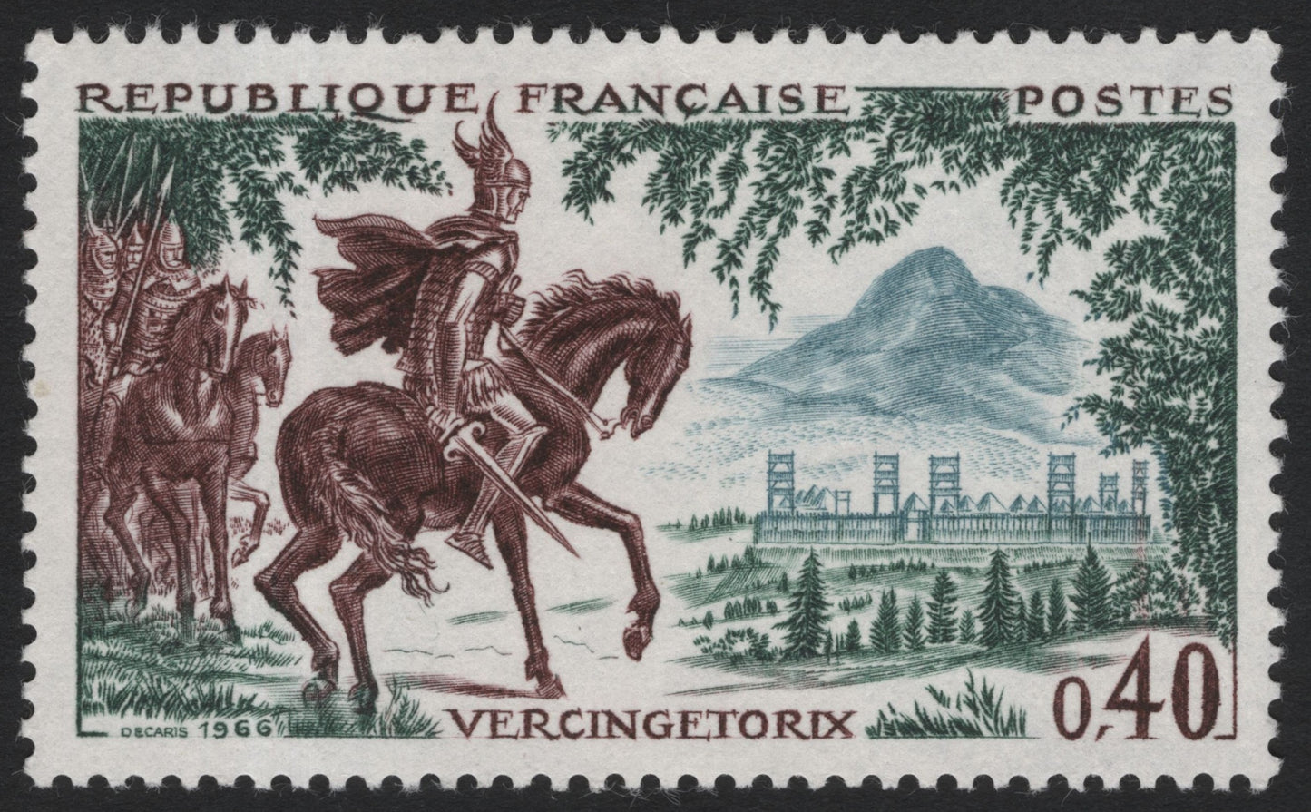 SCG4943 - France 1966 – Vercingetorix on Horseback, 0.40F