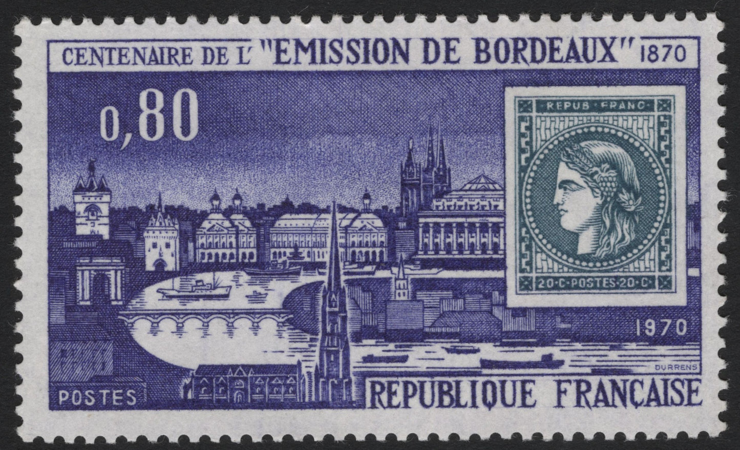 SCG4951 - France 1970 – Centenary of the Bordeaux Issue