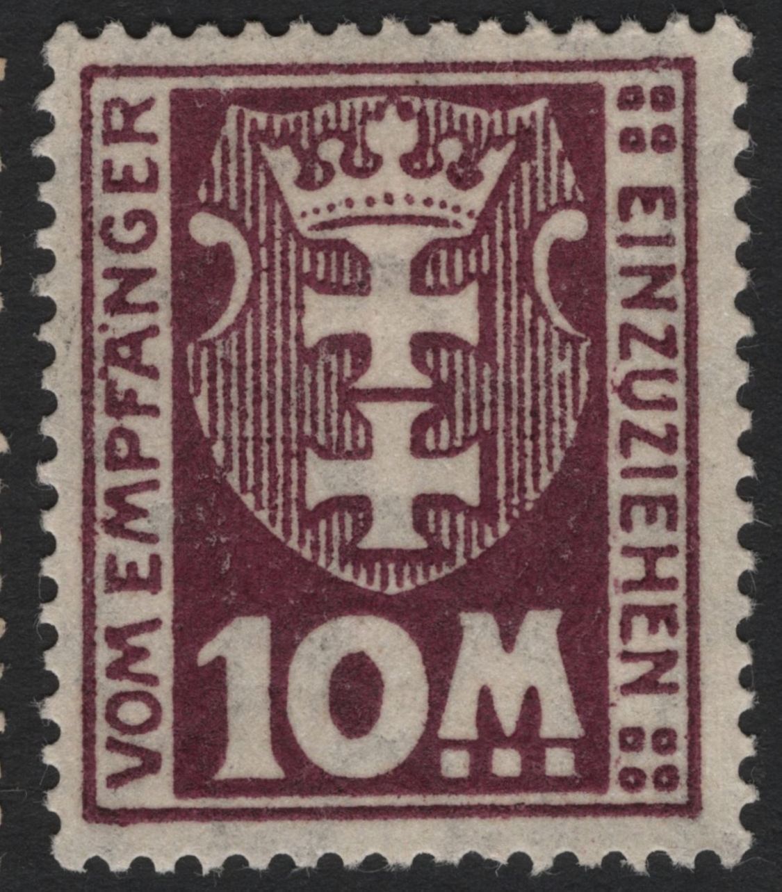 SCG4982 - Germany – Revenue Stamps (Crowned Arms Design, “Vom Empfänger einzuziehen” Series)