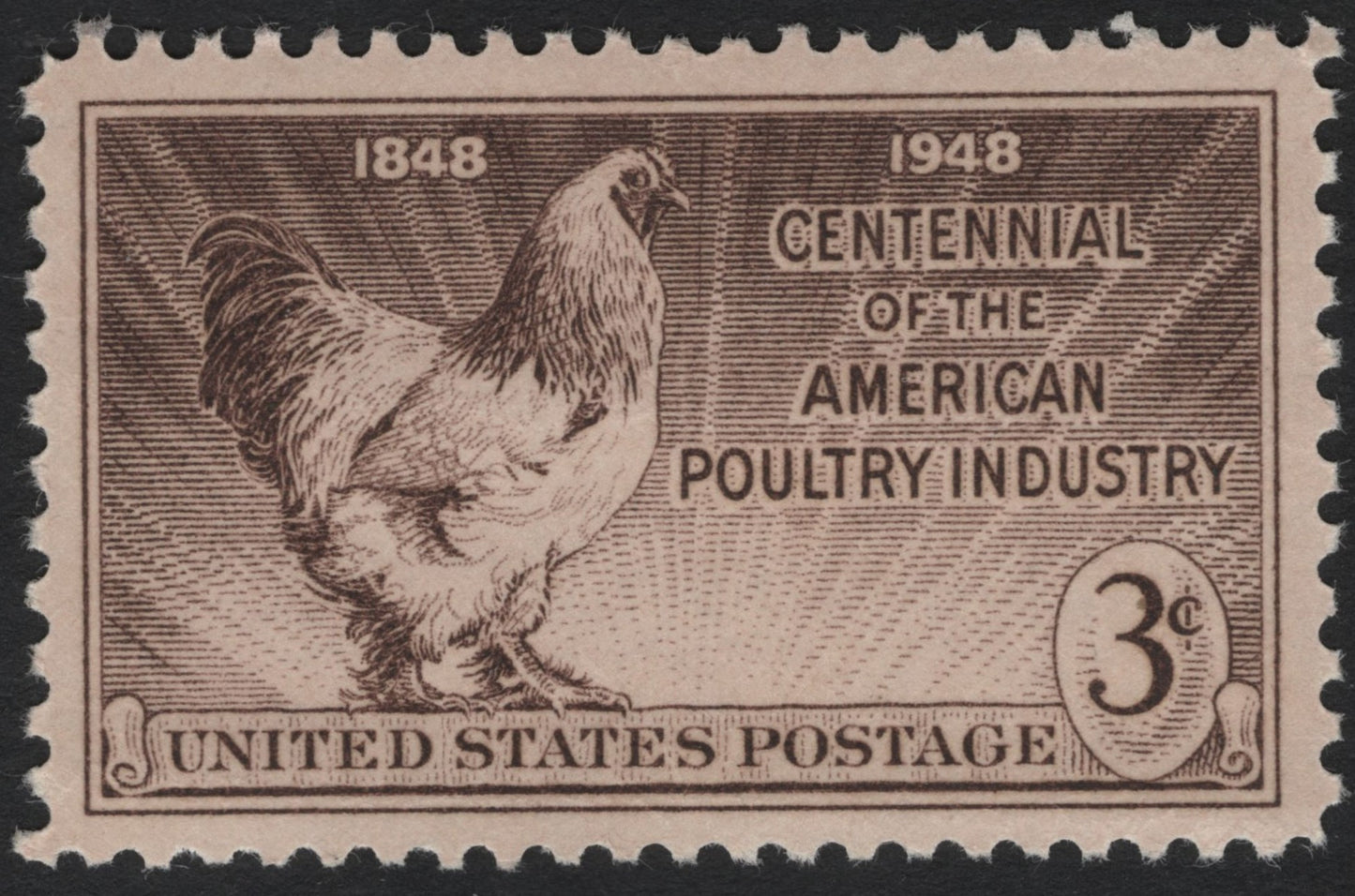 SCG5057 - United States 1948 – Centennial of the American Poultry Industry, 3¢