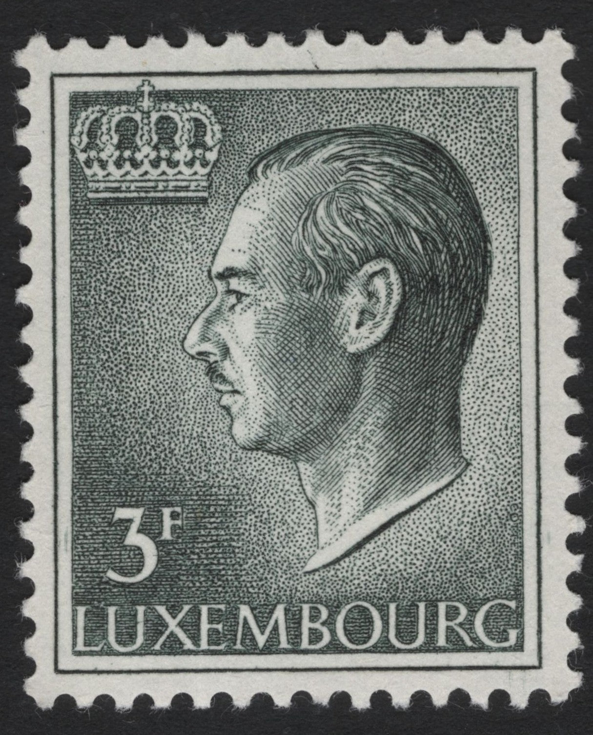 SCG5024 - Luxembourg 3 Francs King Jean Definitive (1956–1960s)
