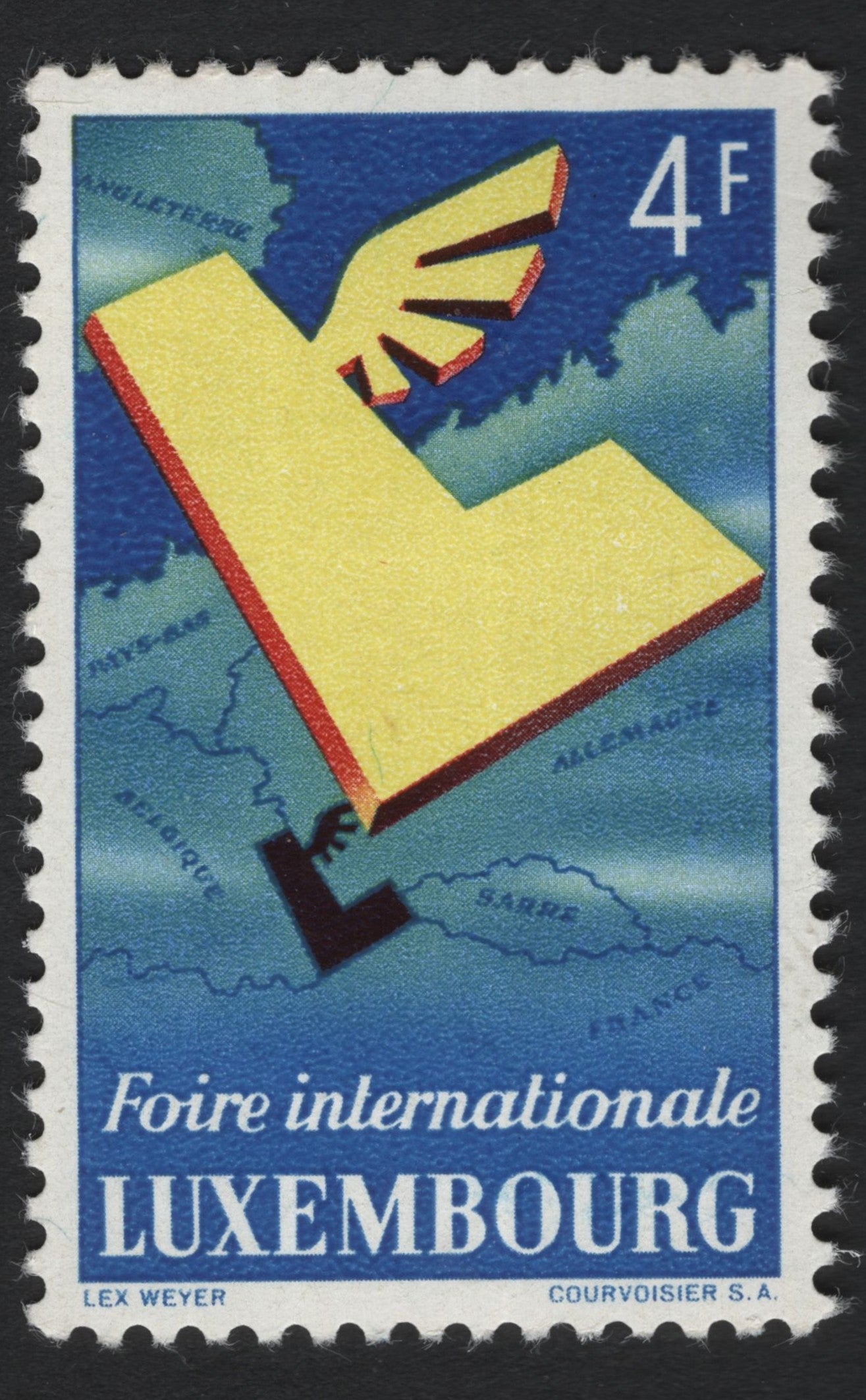 SCG5091 - Luxembourg 1957 International Fair – 4 Francs