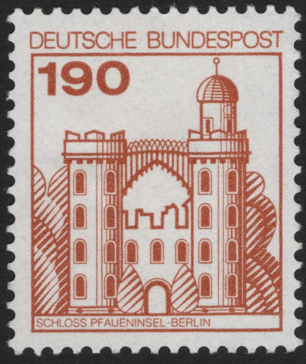 SCG5131 - Germany 1987 Schloss Pfaueninsel Berlin – 190 Pfennig Definitive