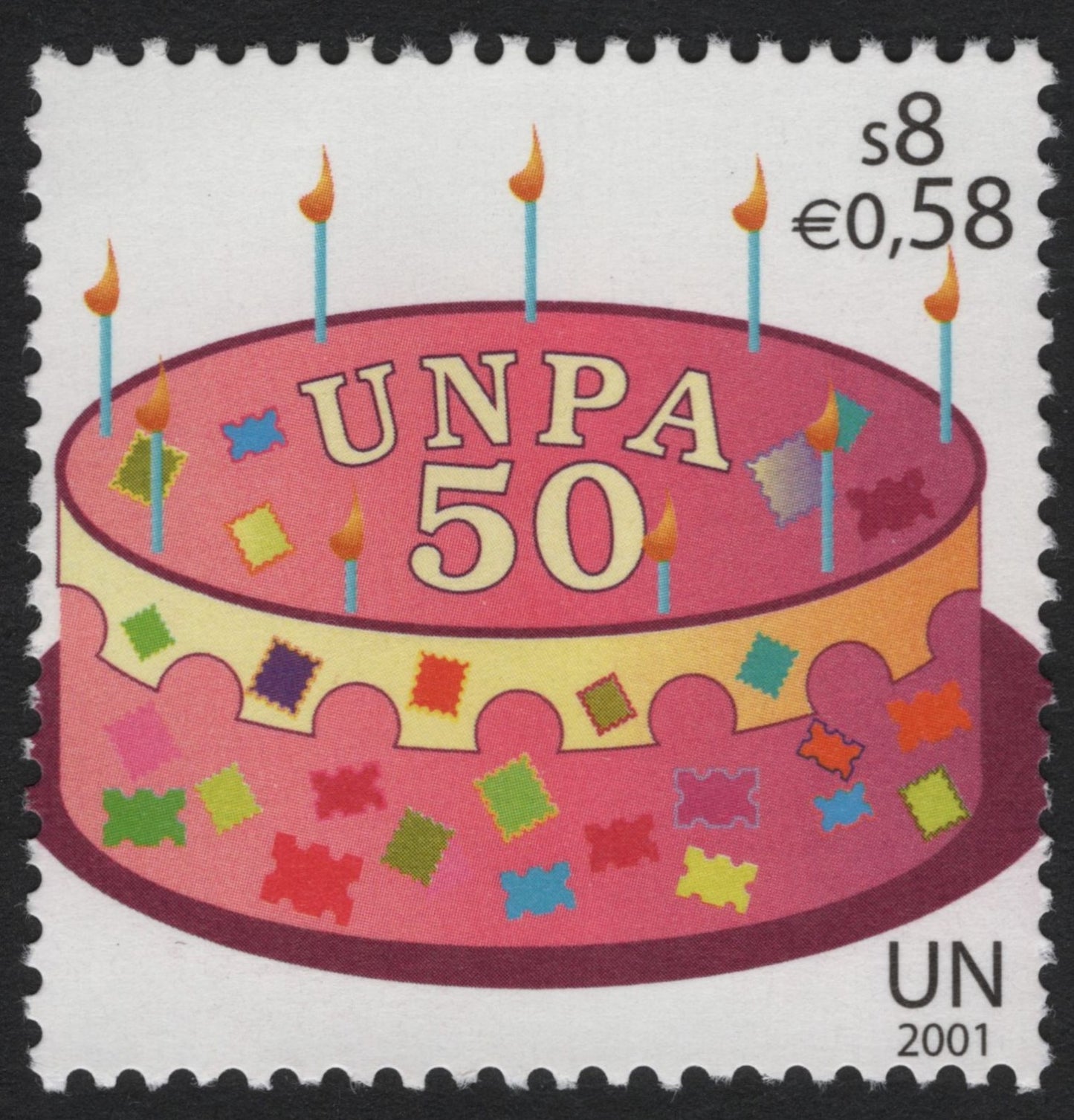 SCG5134 - United Nations Postal Administration – 50th Anniversary of UNPA (2001)