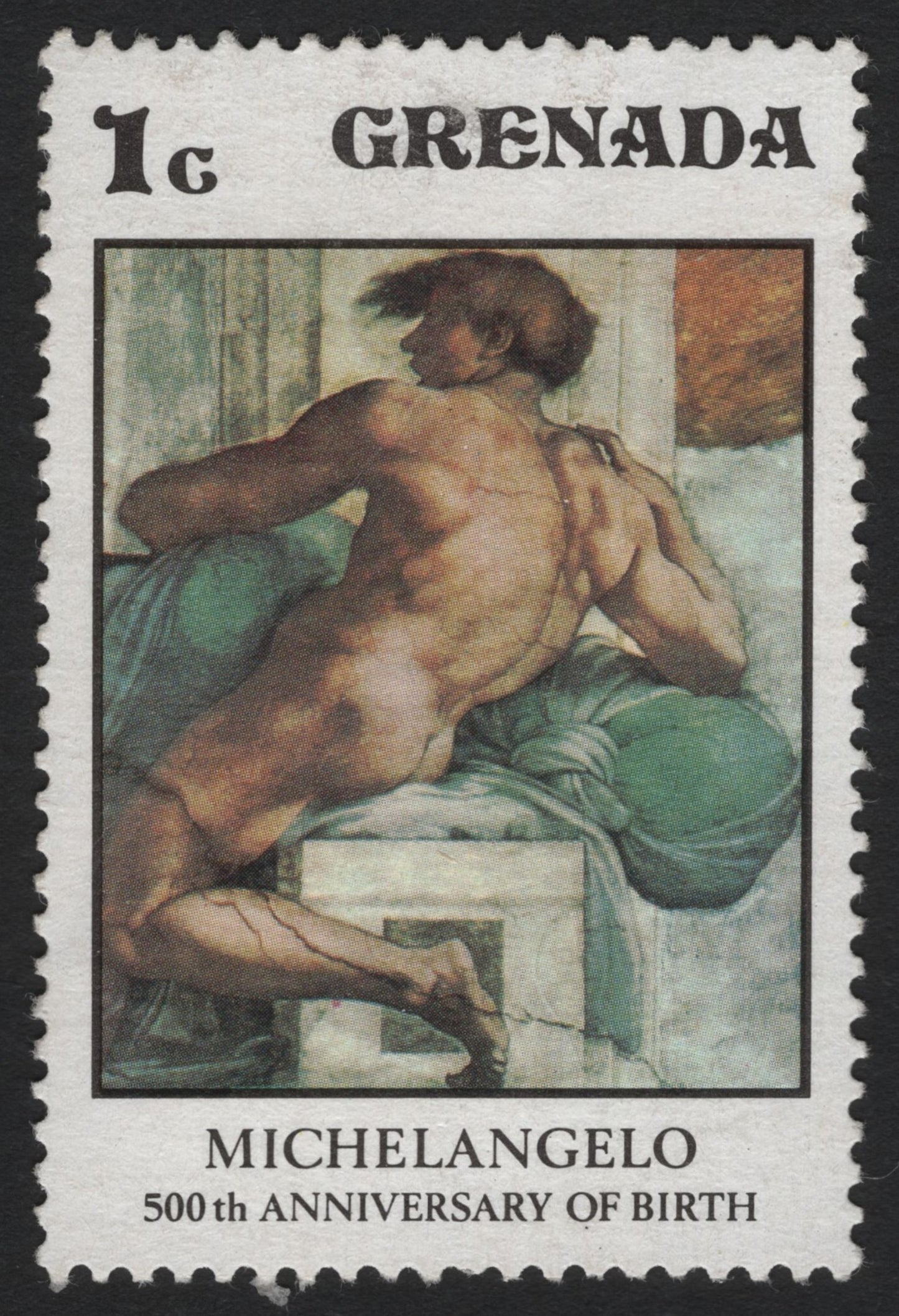 SCG5162 - Grenada 1965 – Michelangelo 500th Birth Anniversary, 1c