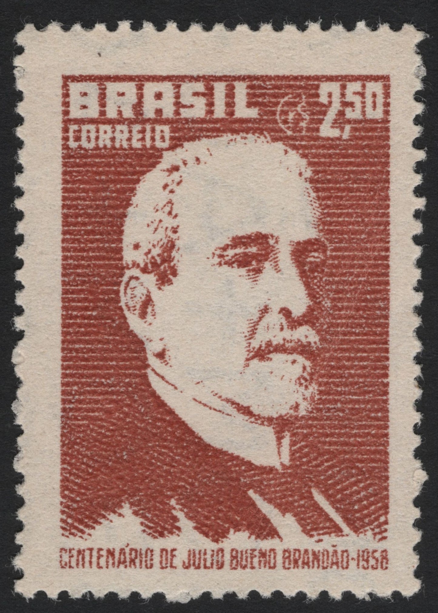 SCG5468 - Brazil 1958 – Centenary of Júlio Bueno Brandão, 2.50 Cr Stamp