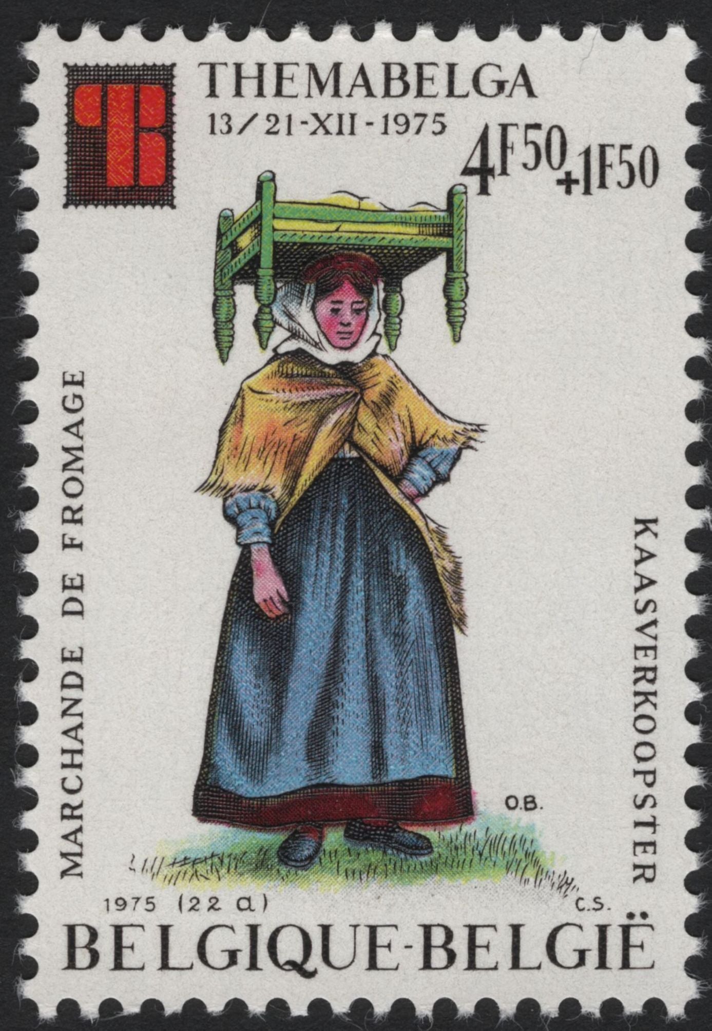 SCG5253 - Belgium – 1975 Themabelga Charity Stamps (Traditional Street Vendors)