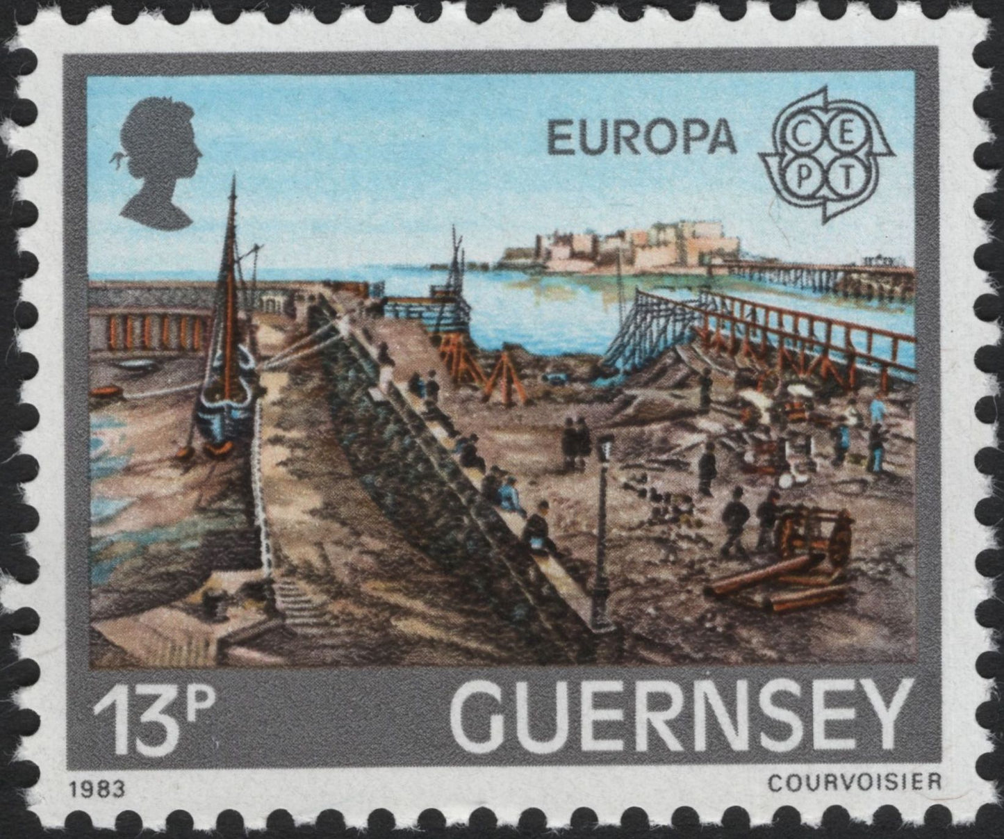 SCG5258 - Guernsey 1983 – Europa "Historic Harbours" Set