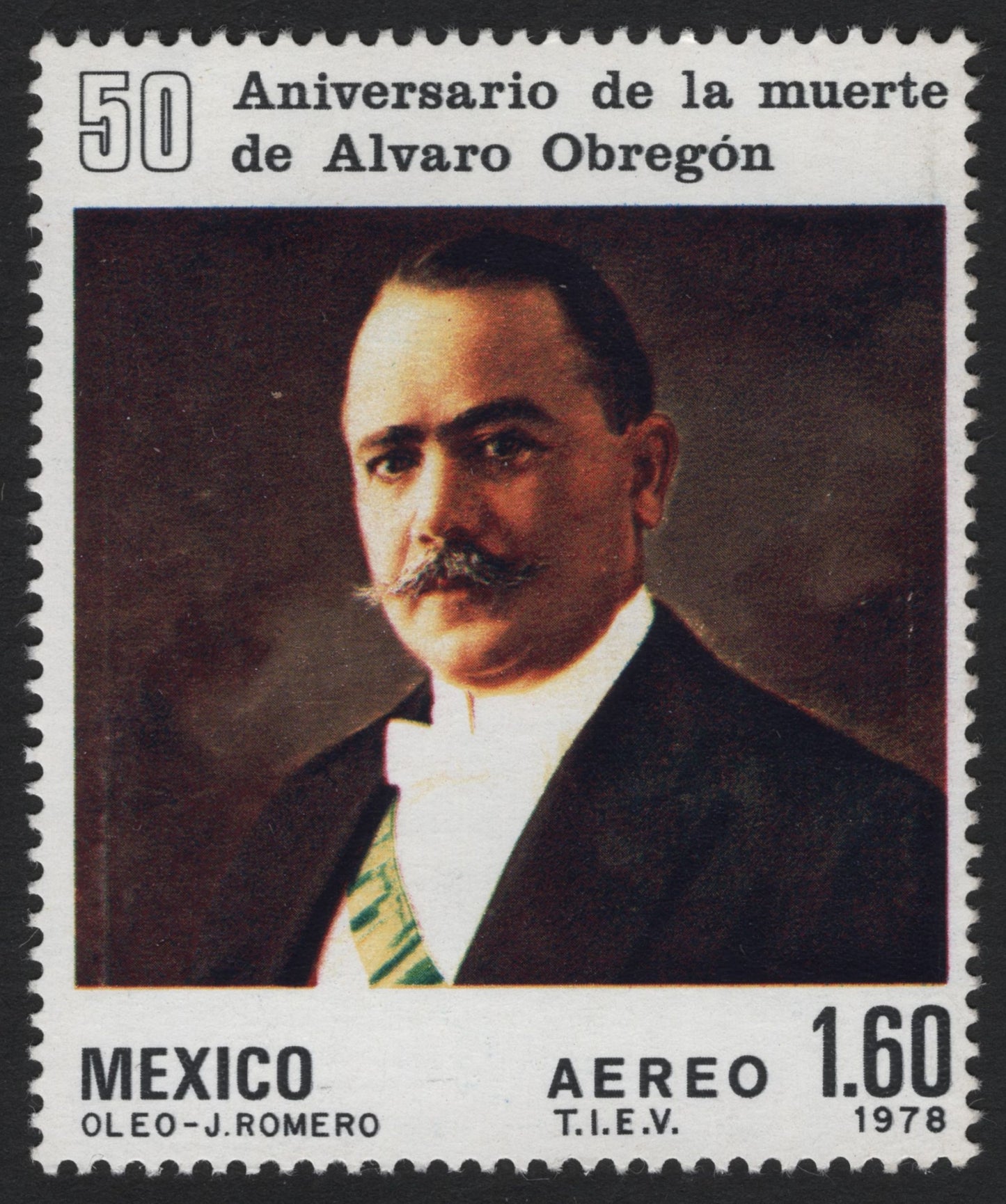 SCG5274 - Mexico 1978 – 50th Anniversary of the Death of Álvaro Obregón (Airmail)